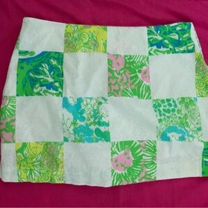 Colorful Patchwork Skort